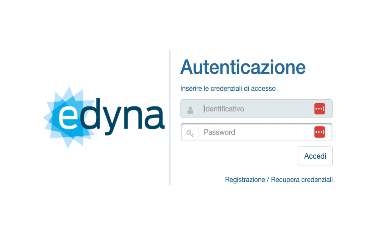 edyna login area clienti