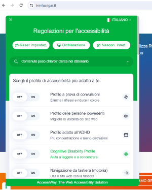 sito web iren accessibilità