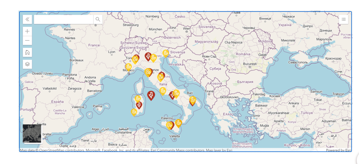 mappa enel guasti