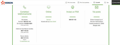 Farsi contattare da Edison Energia